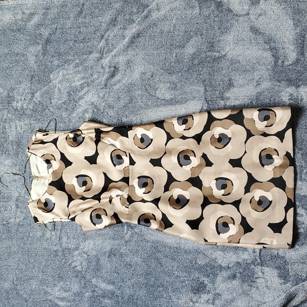 Kate Spade Patterned Silk Knee-Length Shift Dress